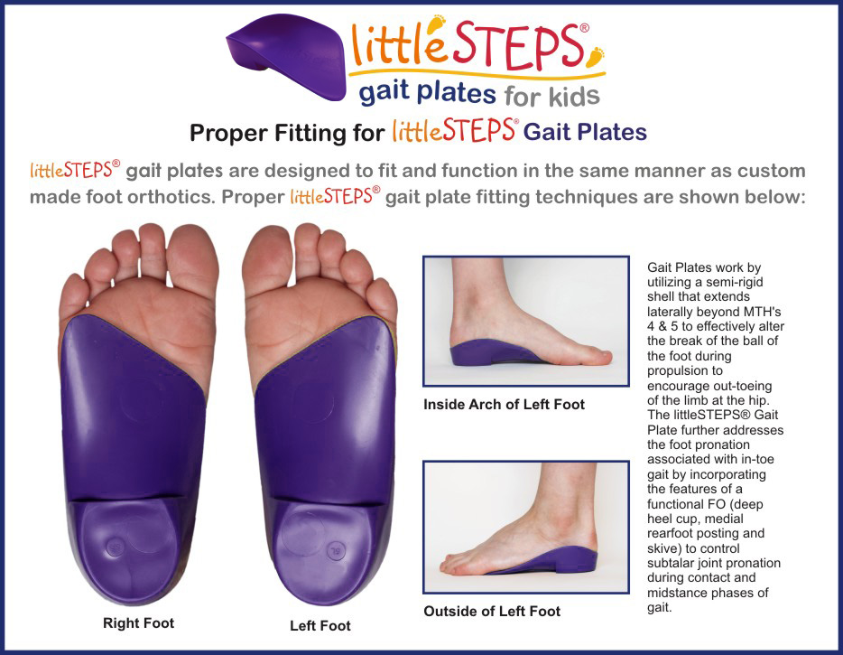 How to fit littleSTEPS® Gait Plates for kids from Nolaro24, LLC